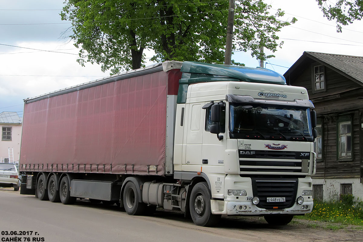 Ярославская область, № Е 448 УЕ 76 — DAF XF105 FT