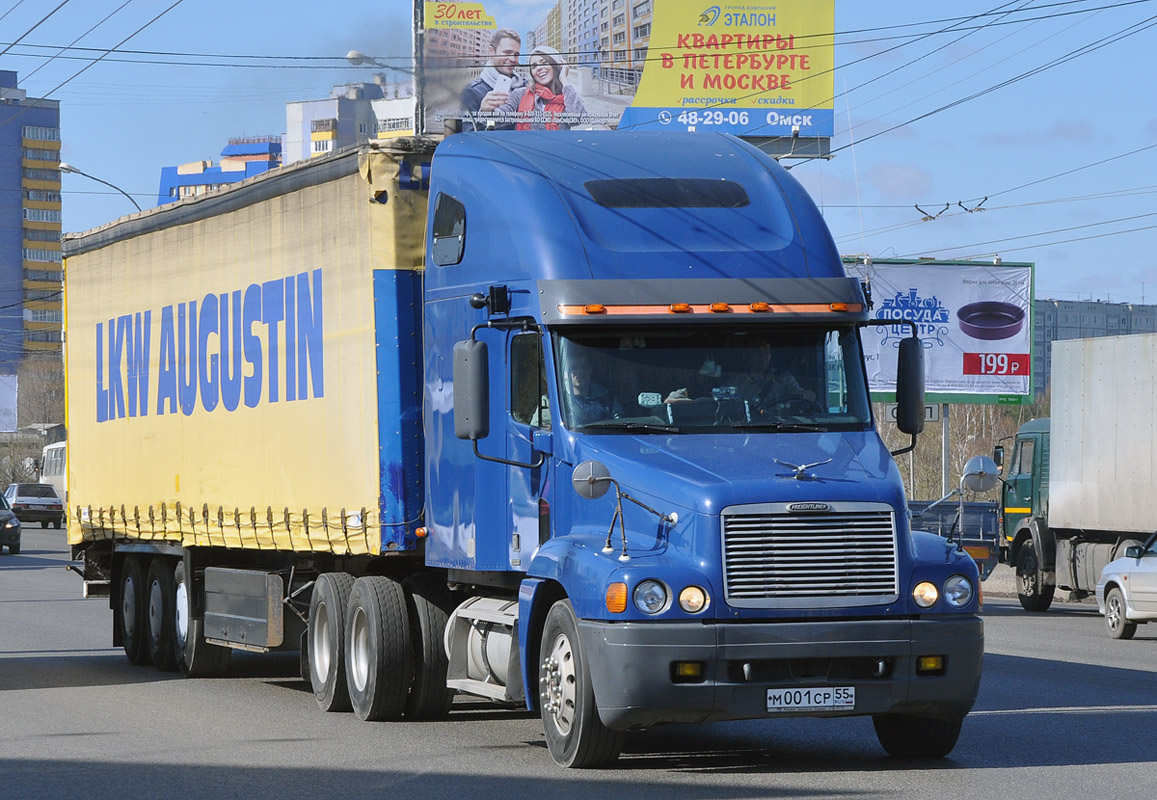 Омская область, № М 001 СР 55 — Freightliner Century Class