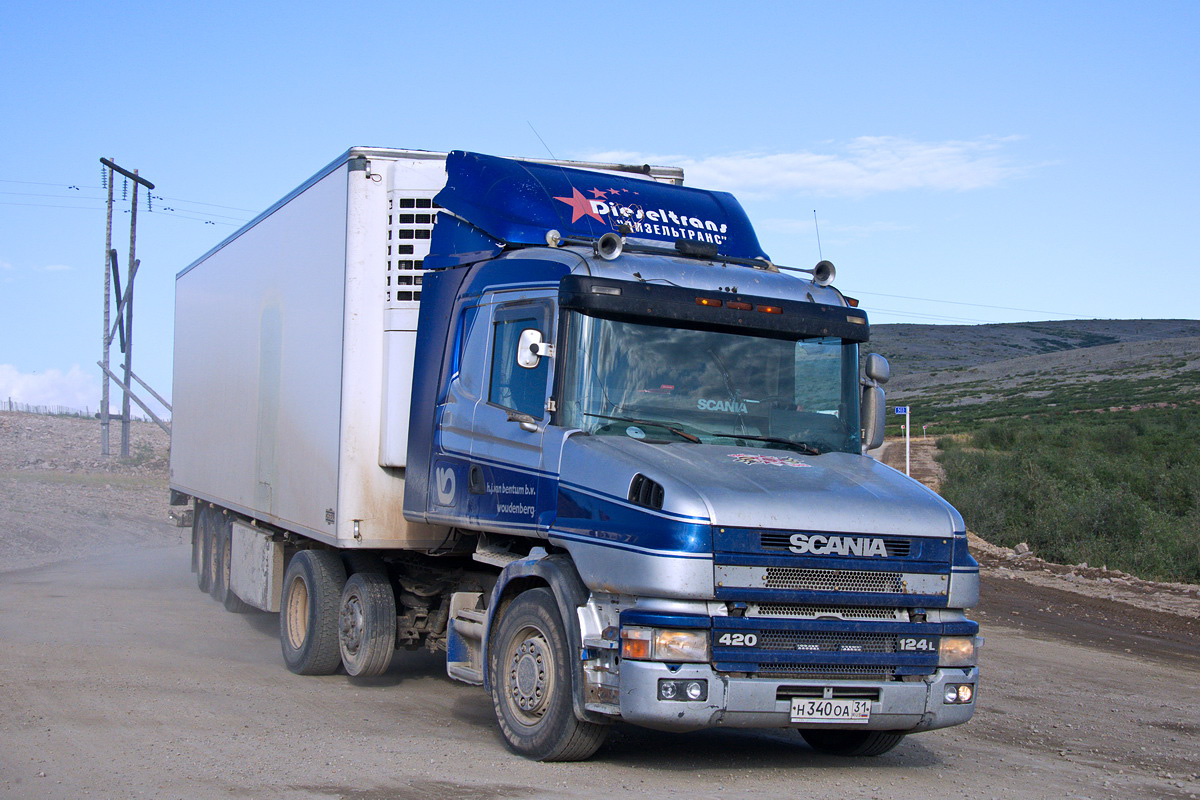 Белгородская область, № Н 340 ОА 31 — Scania ('1996) T-Series 124L