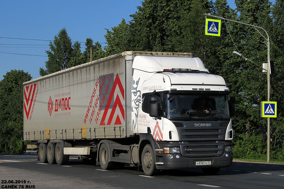 Ивановская область, № Н 858 ТК 37 — Scania ('2004) P340