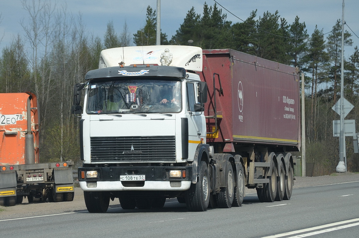 Новгородская область, № С 108 ТЕ 53 — МАЗ-6422A8