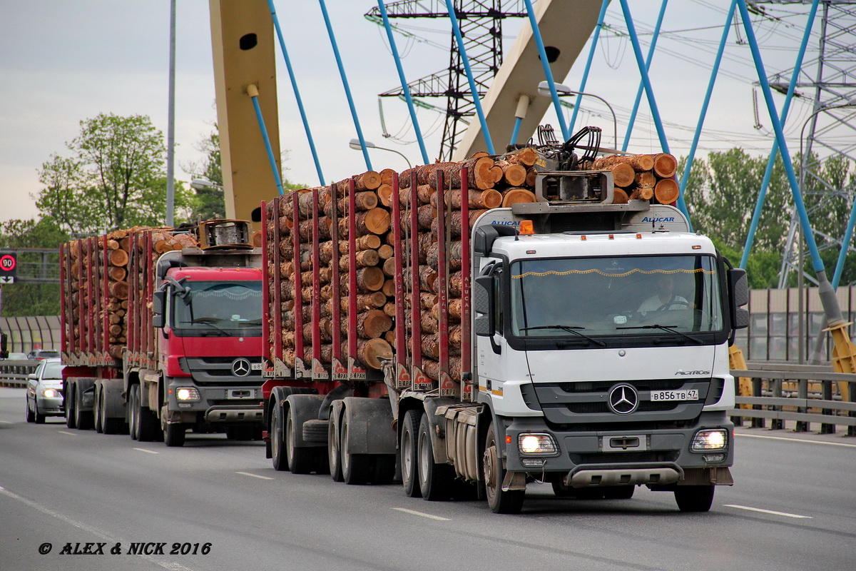 Ленинградская область, № В 856 ТВ 47 — Mercedes-Benz Actros ('2009) 3346