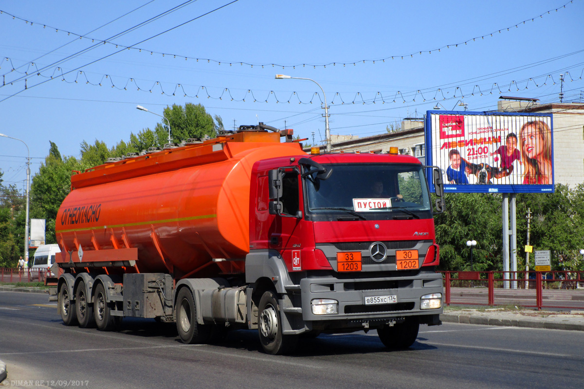 Волгоградская область, № В 855 ХС 134 — Mercedes-Benz Axor 1840 [Z9M]