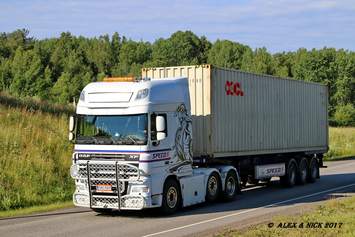 Финляндия, № SMC-322 — DAF XF105 FTG