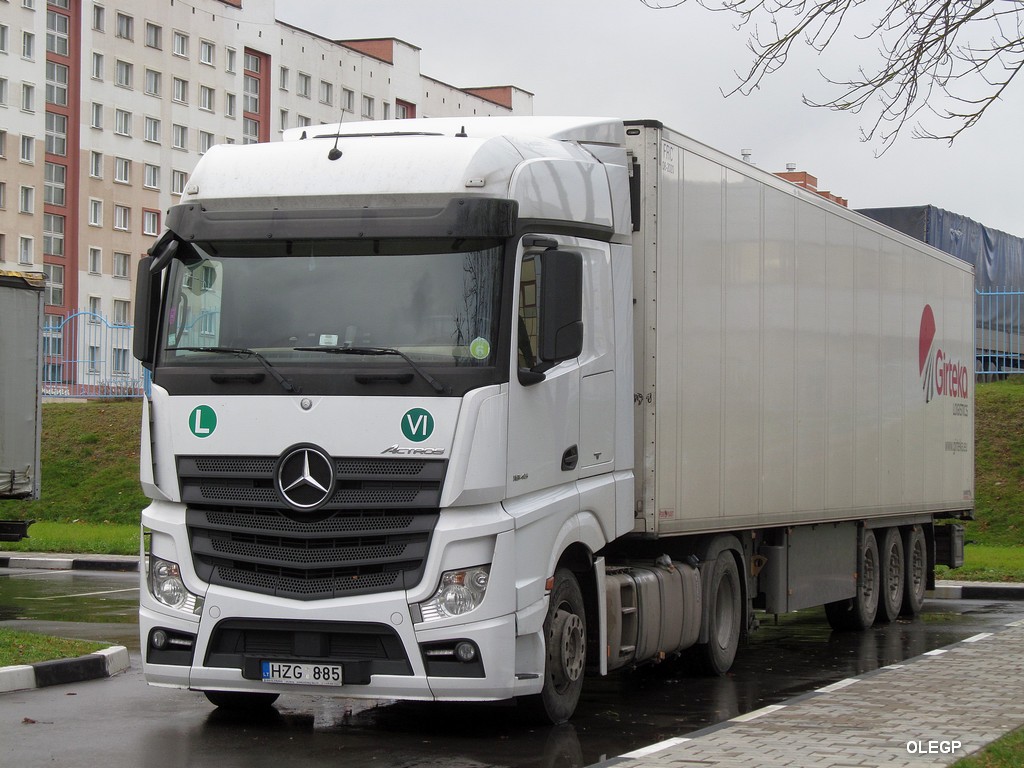 Литва, № HZG 885 — Mercedes-Benz Actros ('2011) 1845