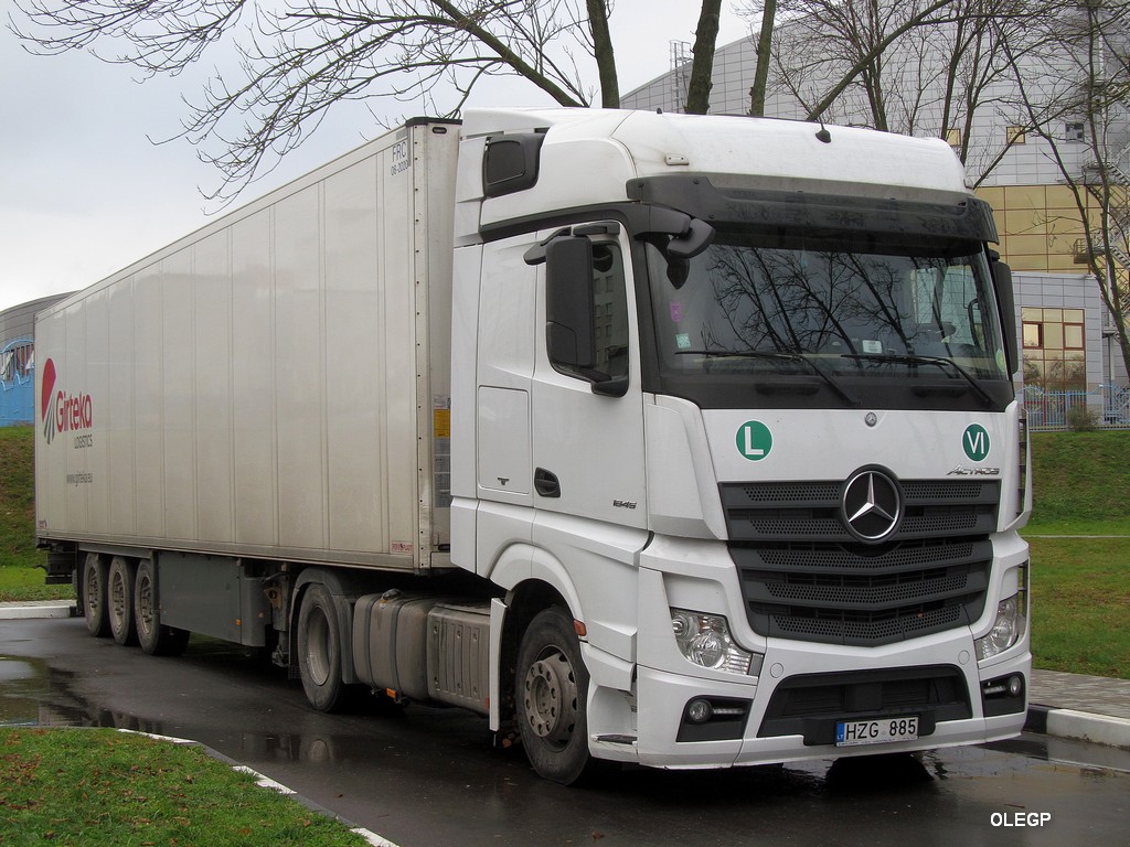 Литва, № HZG 885 — Mercedes-Benz Actros ('2011) 1845