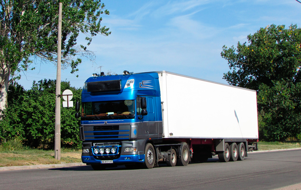 Днепропетровская область, № АЕ 8171 НТ — DAF XF105 FTP