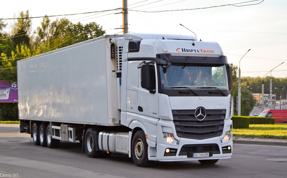 Закарпатская область, № АО 7494 ВМ — Mercedes-Benz Actros ('2011) 1845