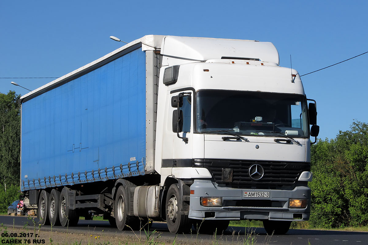 Гомельская область, № АМ 1532-3 — Mercedes-Benz Actros ('1997) 1835