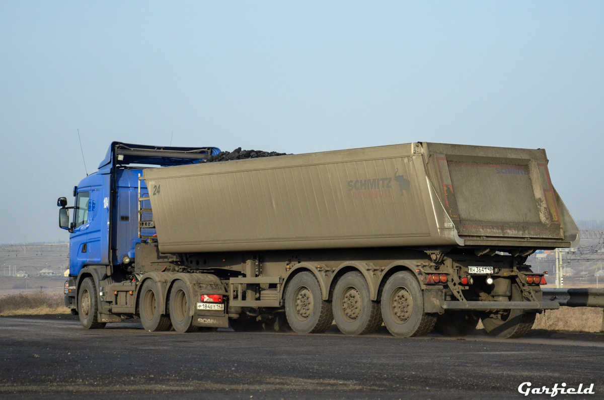 Кемеровская область, № 184 — Scania ('2013) G400; Кемеровская область, № АН 3641 42 — Schmitz Cargobull S.KI (общая модель)