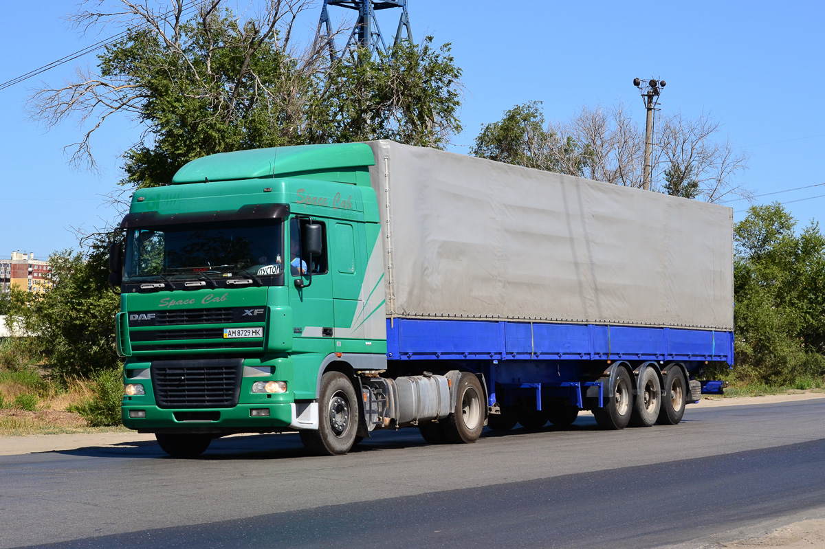 Донецкая область, № AH 8729 HK — DAF XF95 FT