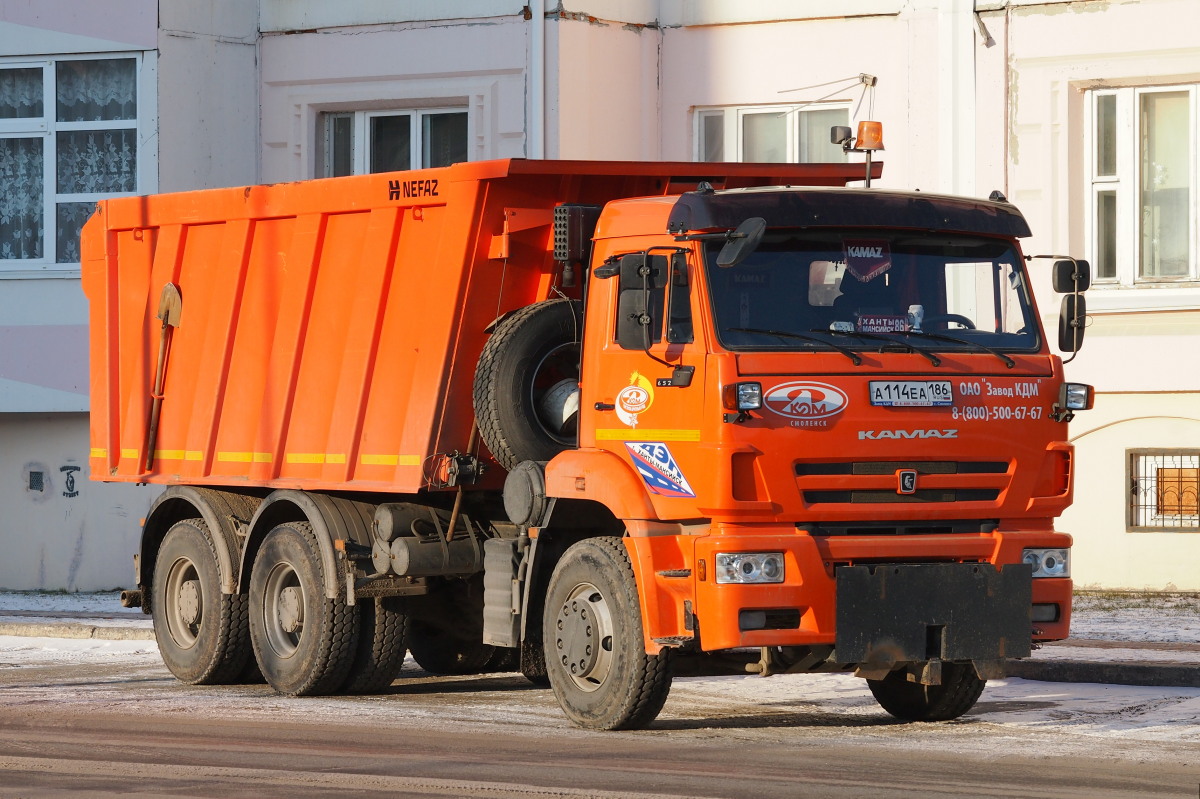 Ханты-Мансийский автоном.округ, № А 114 ЕА 186 — КамАЗ-6520 (общая модель)