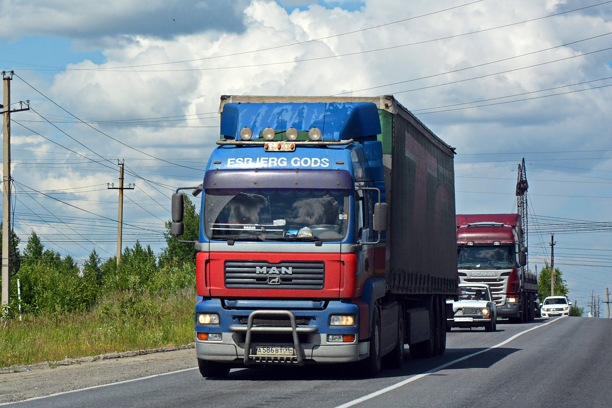 Свердловская область, № А 586 ВТ 96 — MAN (общая модель)