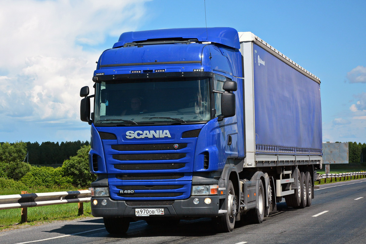 Волгоградская область, № А 970 ОВ 134 — Scania ('2009) R480