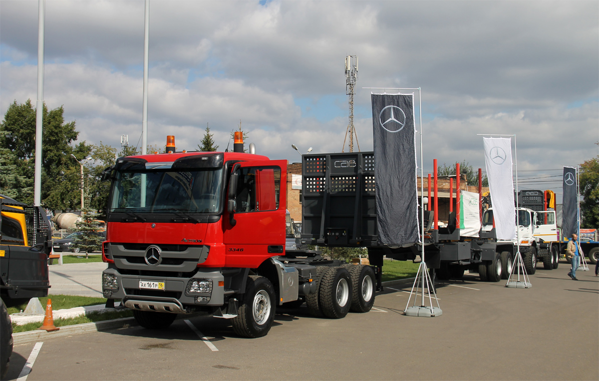 Татарстан, № АХ 161 Р 16 — Mercedes-Benz Actros '09 3346 [Z9M]; Красноярский край — Выставка "Эксподрев-2017"