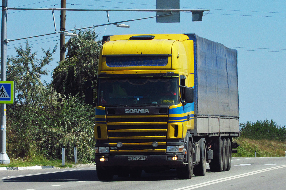 Тверская область, № М 317 ОР 69 — Scania ('1996, общая модель)