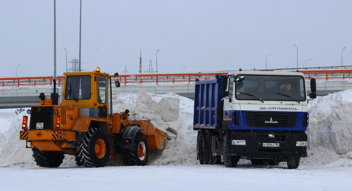 Ханты-Мансийский автоном.округ, № 7724 МА 86 — Амкодор-333В (ТО-18Б.3); Ханты-Мансийский автоном.округ, № Е 109 АХ 186 — МАЗ-6501B5