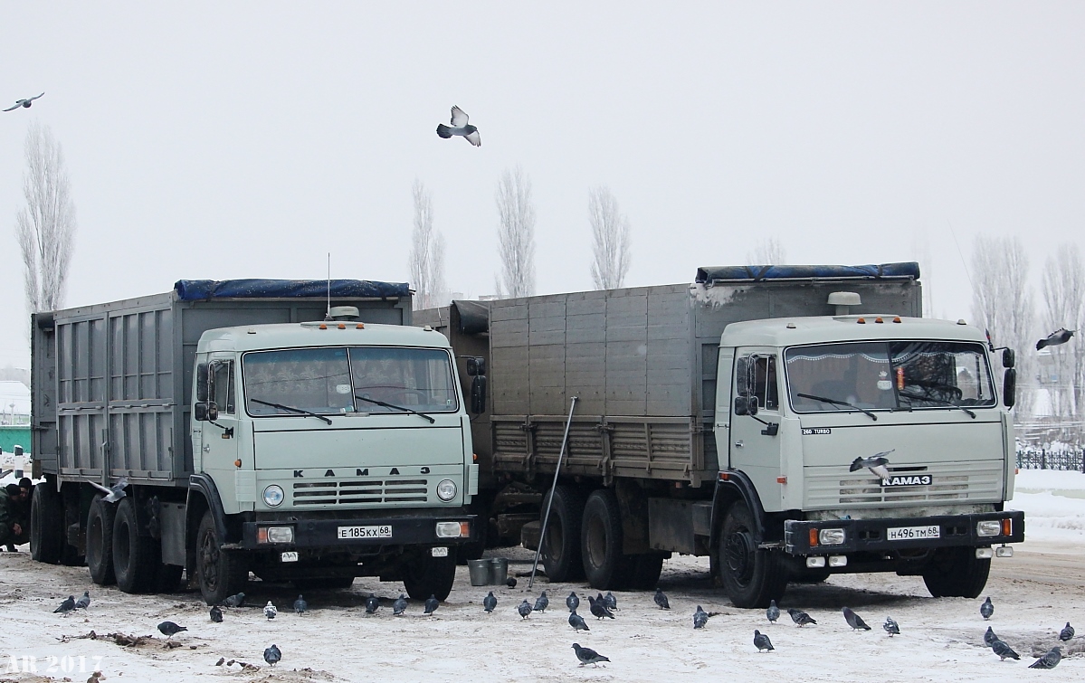 Тамбовская область, № Е 185 КХ 68 — КамАЗ-53208; Тамбовская область, № Н 496 ТМ 68 — КамАЗ-53215-13 [53215N]; Тамбовская область — Разные фотографии (Автомобили)