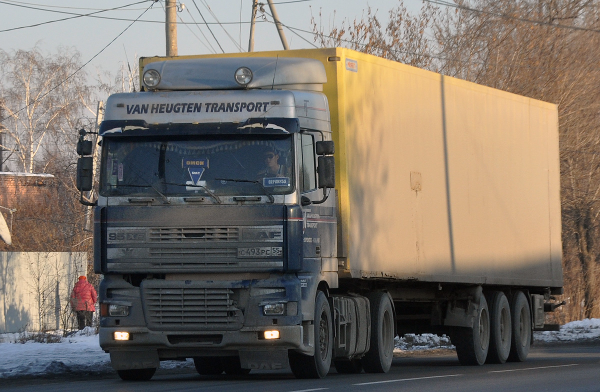 Омская область, № С 493 РС 55 — DAF 95XF FT