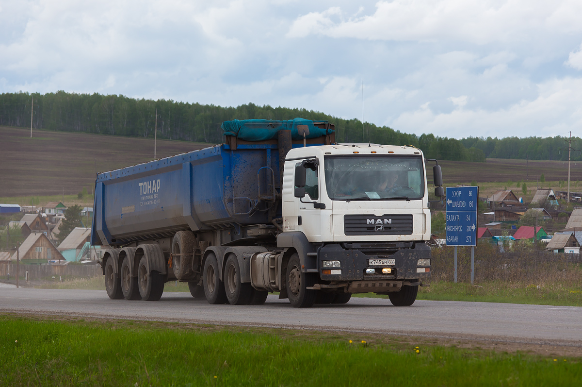 Красноярский край, № К 745 АН 777 — MAN TGA 33.480