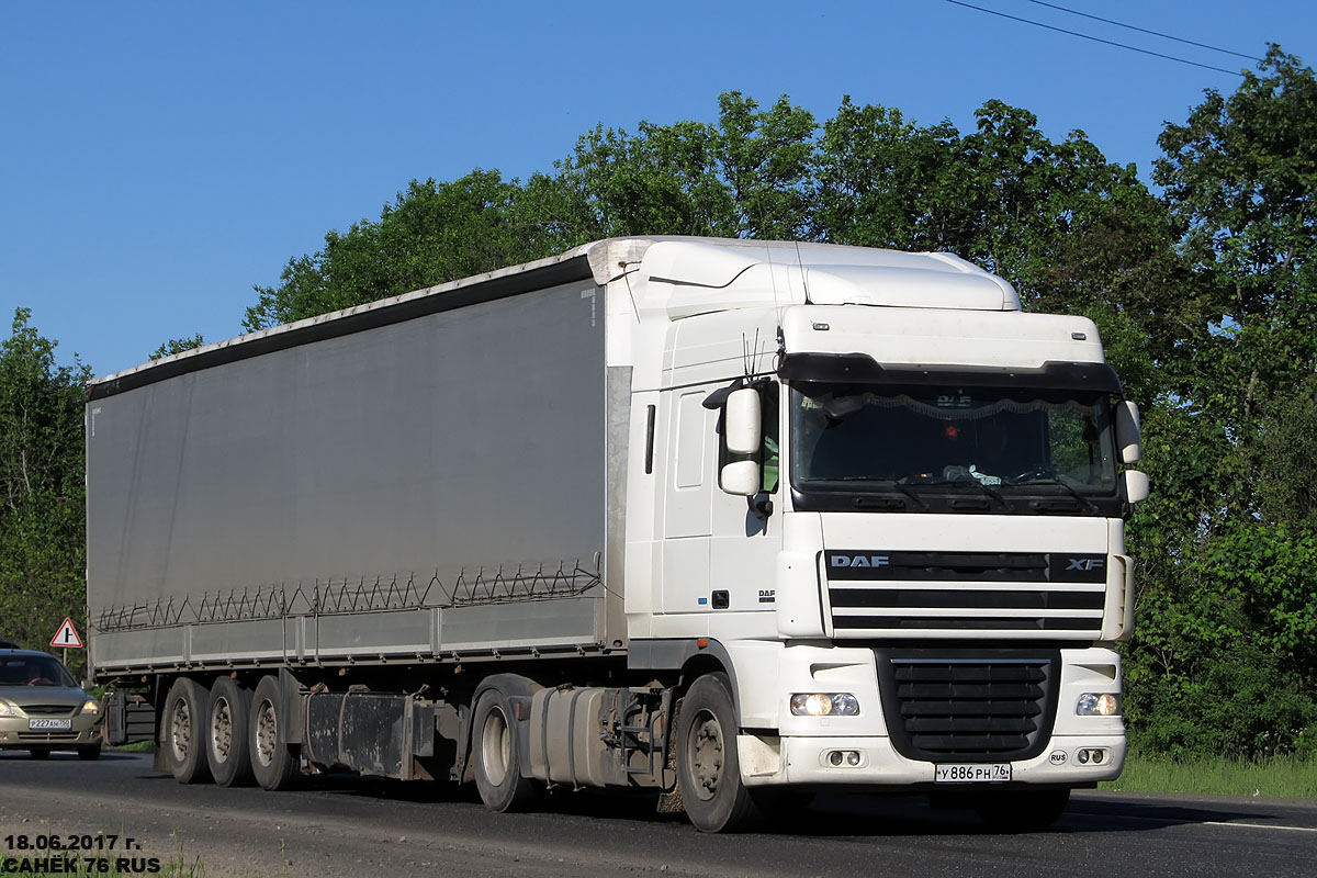 Ярославская область, № У 886 РН 76 — DAF XF105 FT