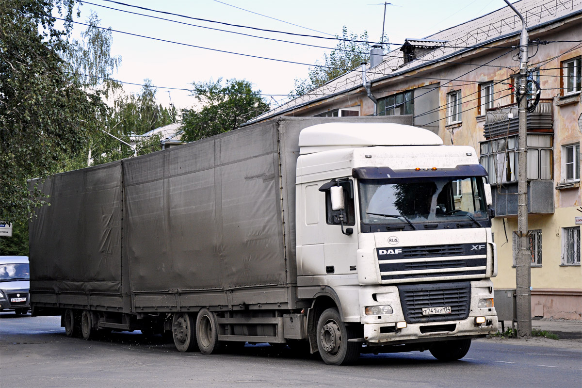 Челябинская область, № Т 741 НУ 174 — DAF XF95 FAR