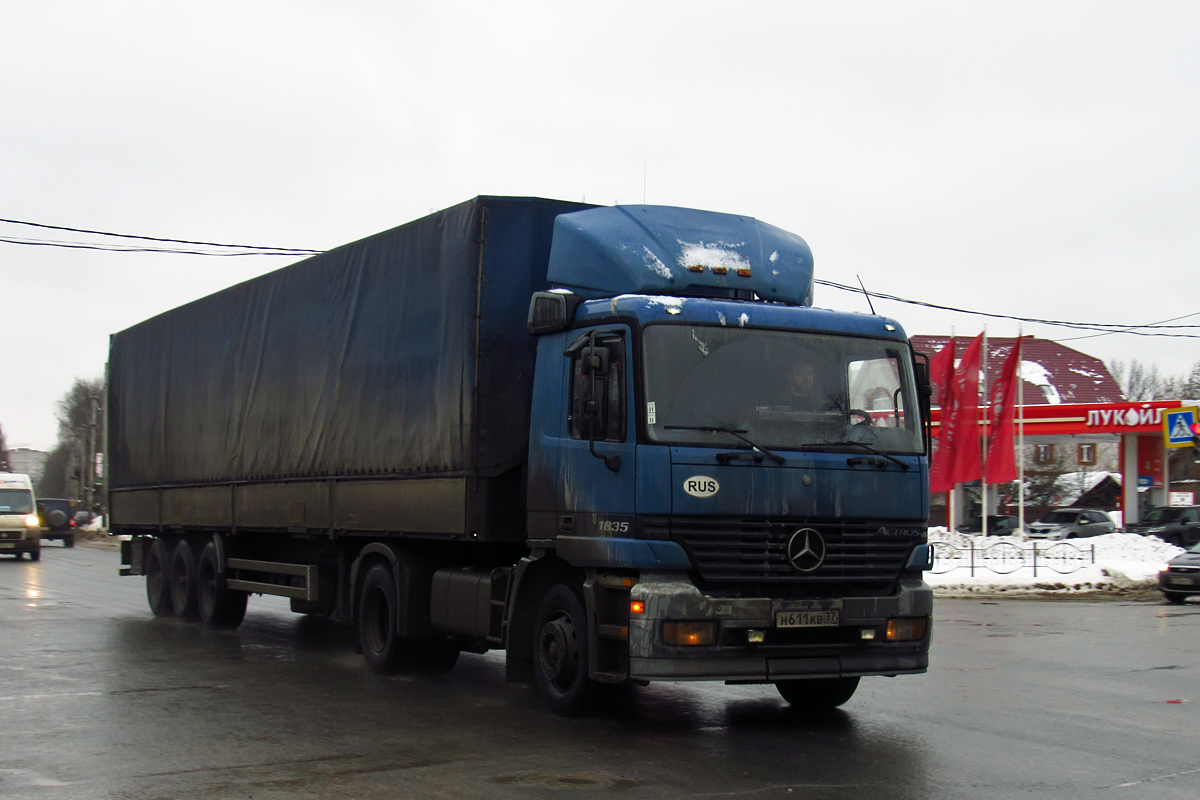 Ивановская область, № Н 611 КВ 37 — Mercedes-Benz Actros ('1997) 1835