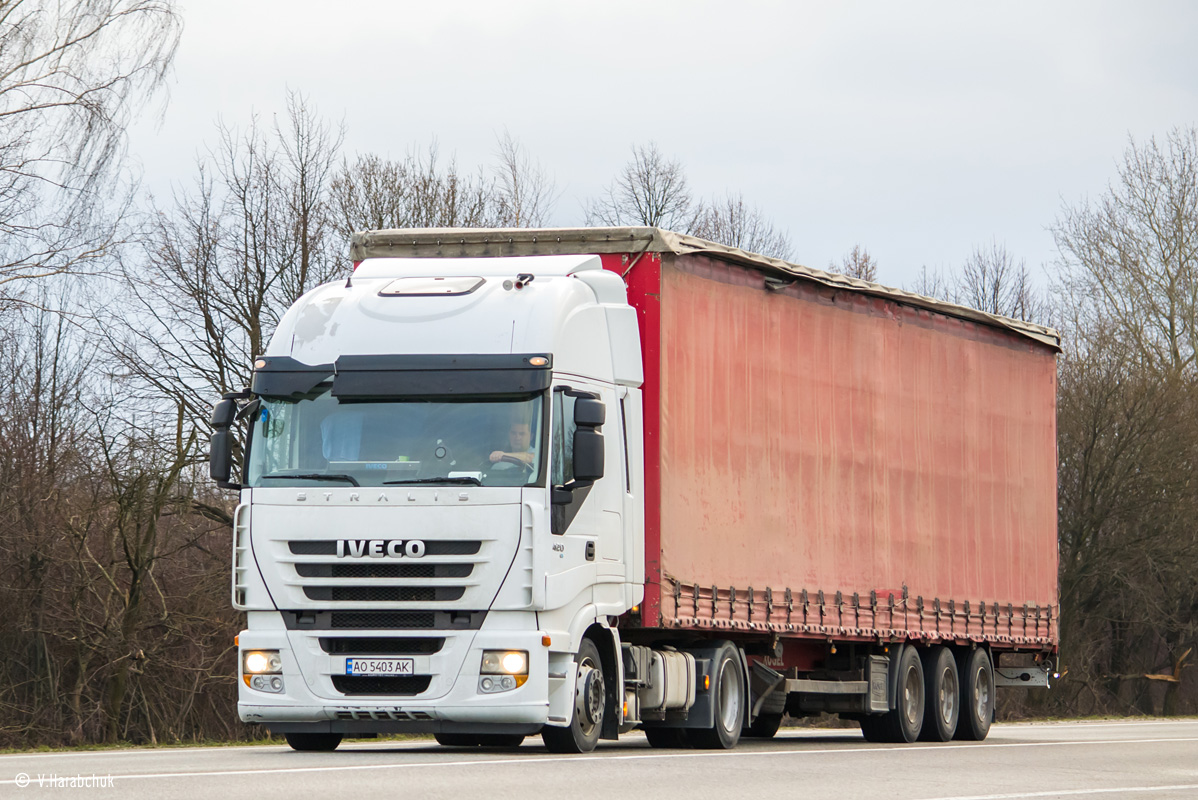 Закарпатская область, № АО 5403 АК — IVECO Stralis ('2007) 420