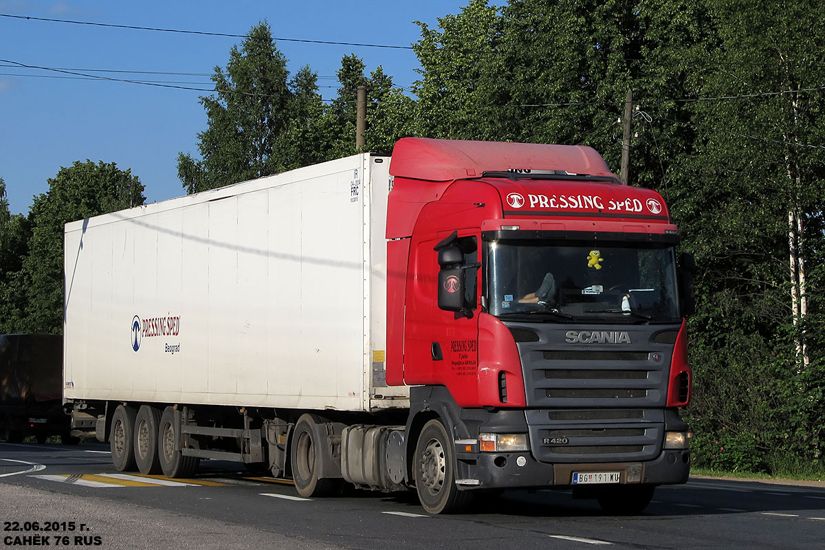 Сербия, № BG 191-WU — Scania ('2004) R420