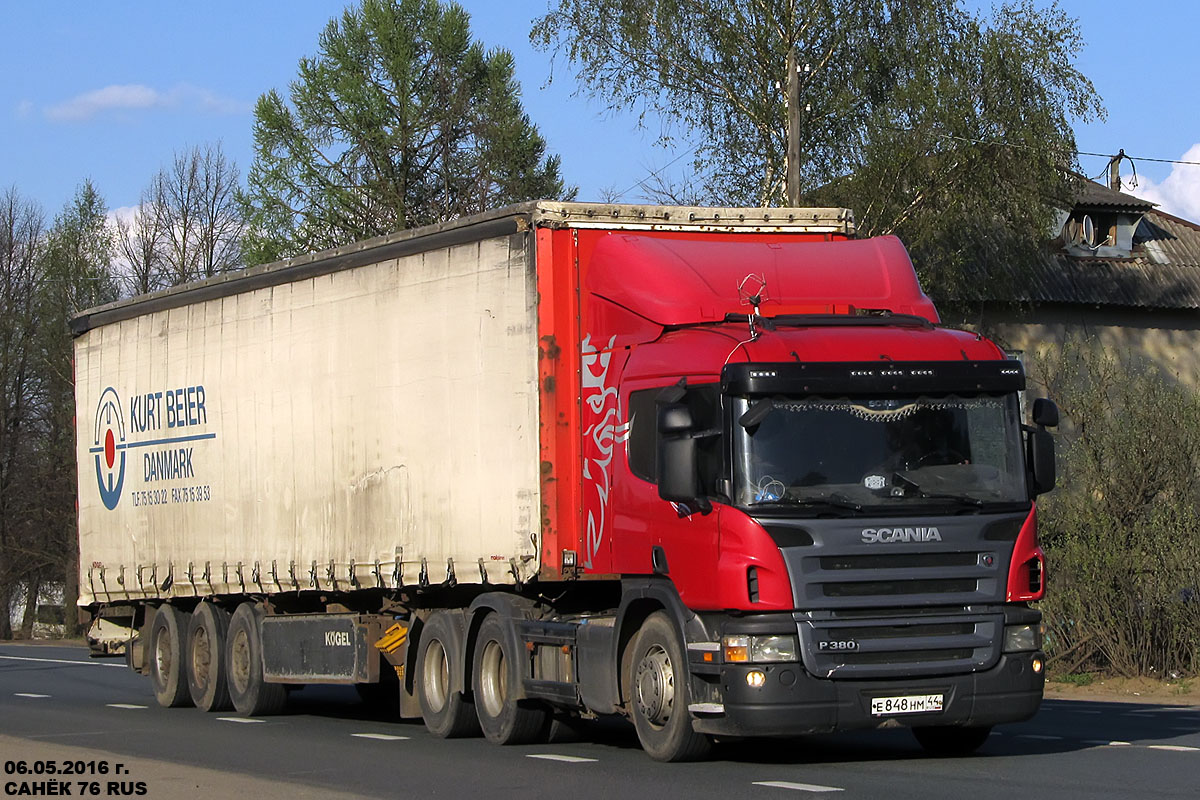 Костромская область, № Е 848 НМ 44 — Scania ('2004) P380