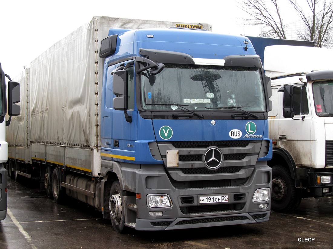 Калининградская область, № Р 191 СЕ 39 — Mercedes-Benz Actros ('2009) 2544