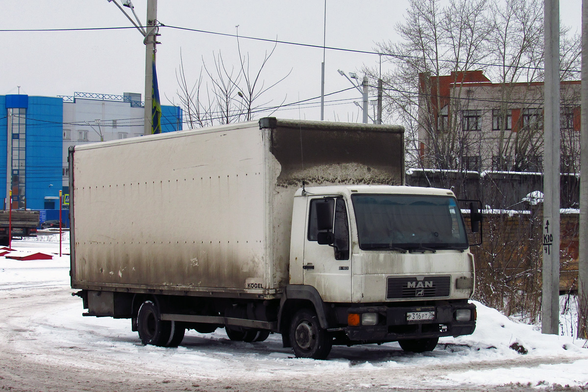 Воронежская область, № Р 316 РТ 36 — MAN L2000 (общая модель)