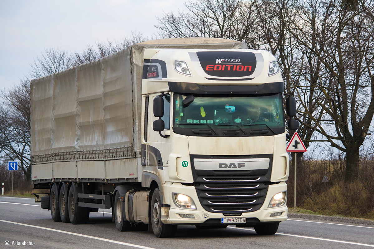 Словакия, № TV-937DA — DAF XF Euro6 FT