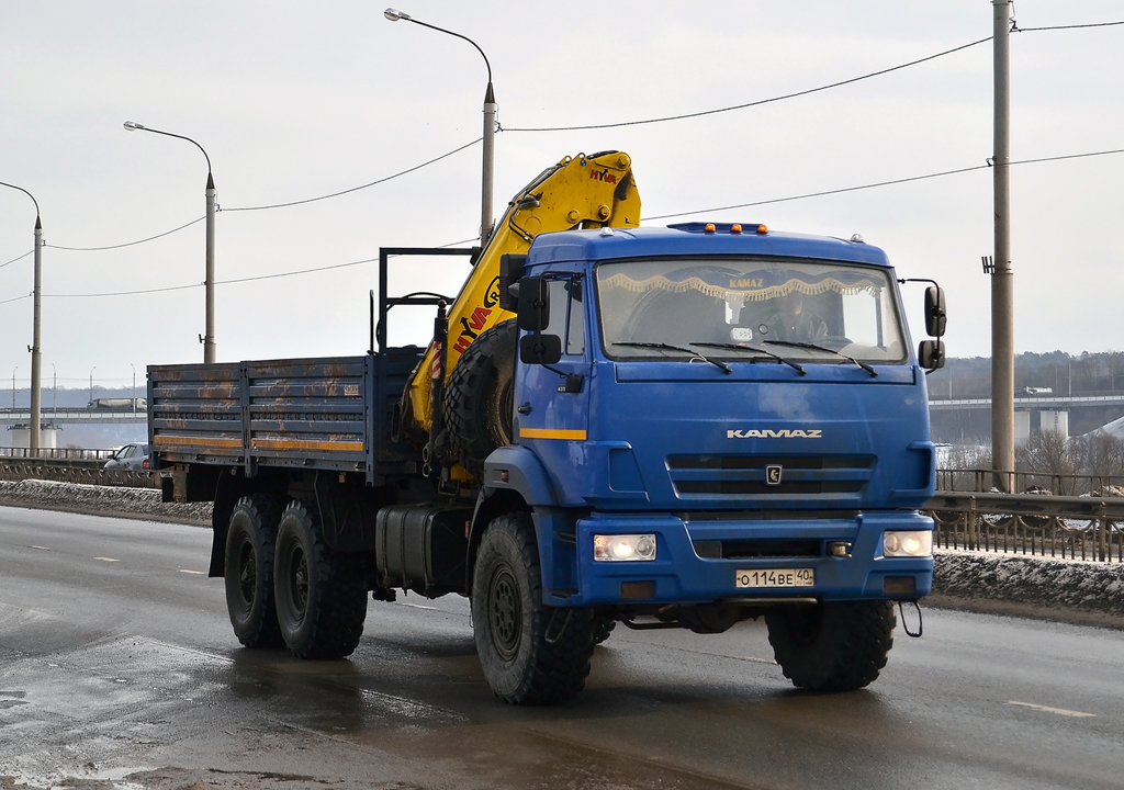 Калужская область, № О 114 ВЕ 40 — КамАЗ-43118-46