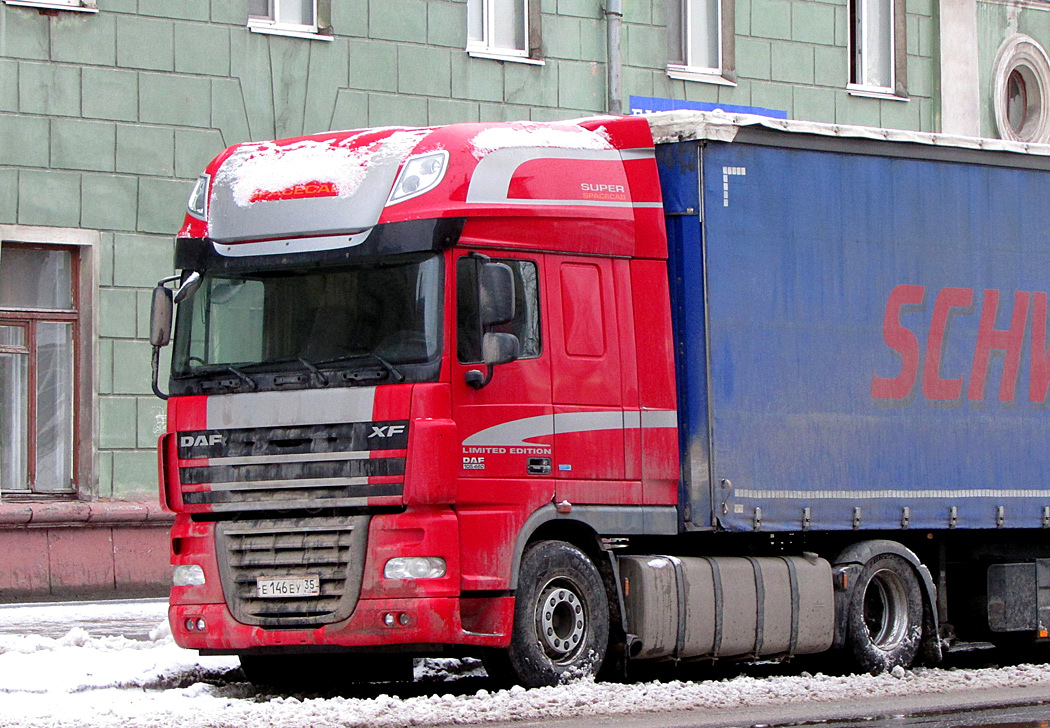 Вологодская область, № Е 146 ЕУ 35 — DAF XF105 FT