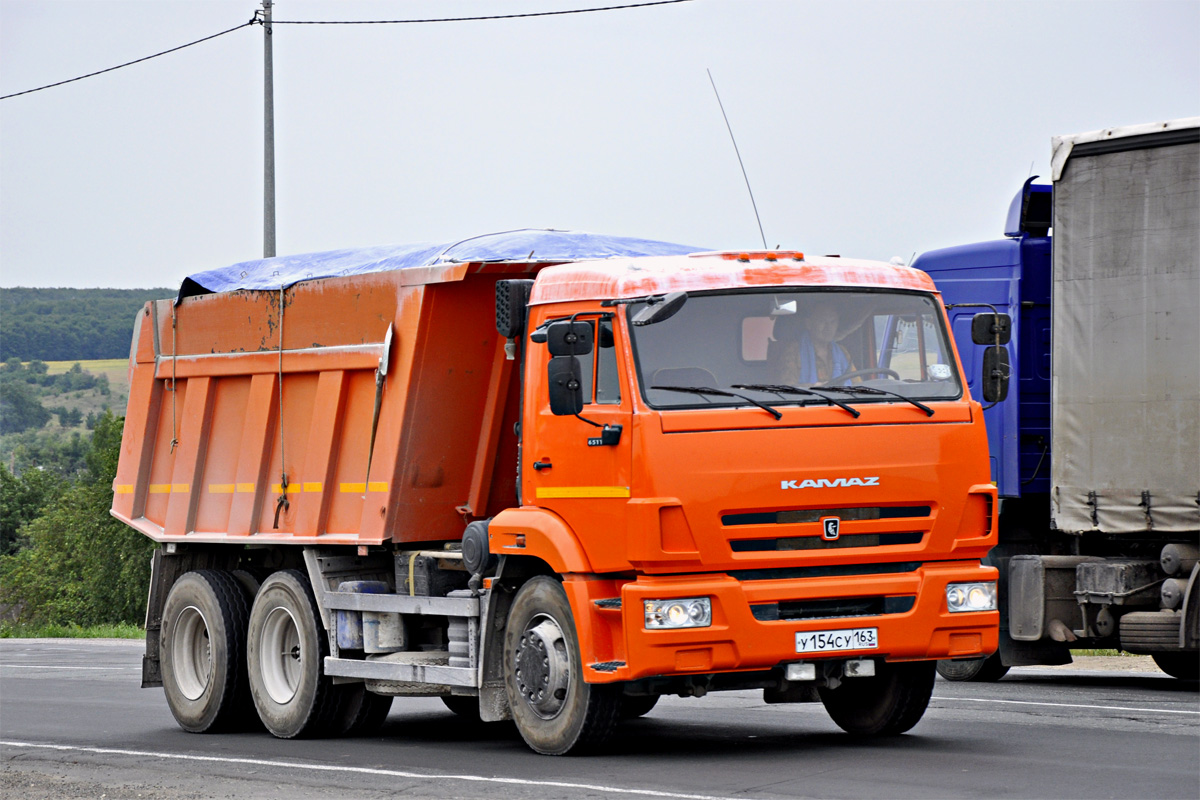 Самарская область, № У 154 СУ 163 — КамАЗ-65115-L4