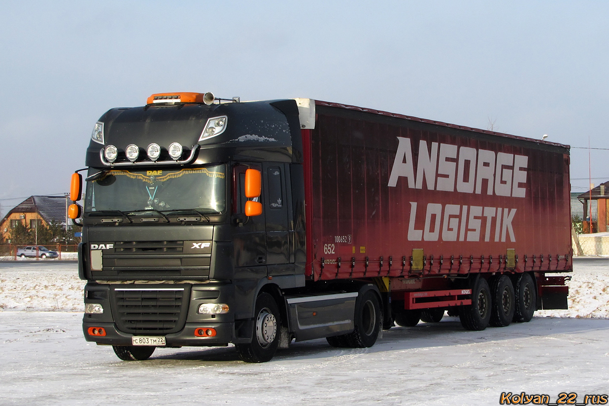 Алтайский край, № С 803 ТМ 22 — DAF XF105 FT