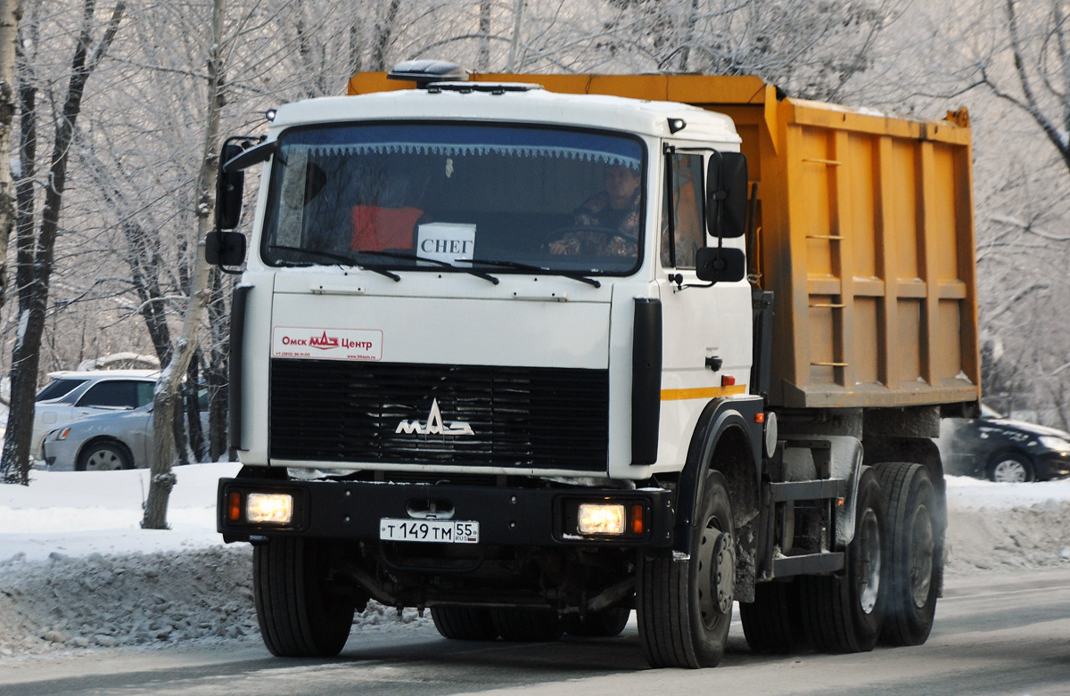 Омская область, № Т 149 ТМ 55 — МАЗ-5516X5