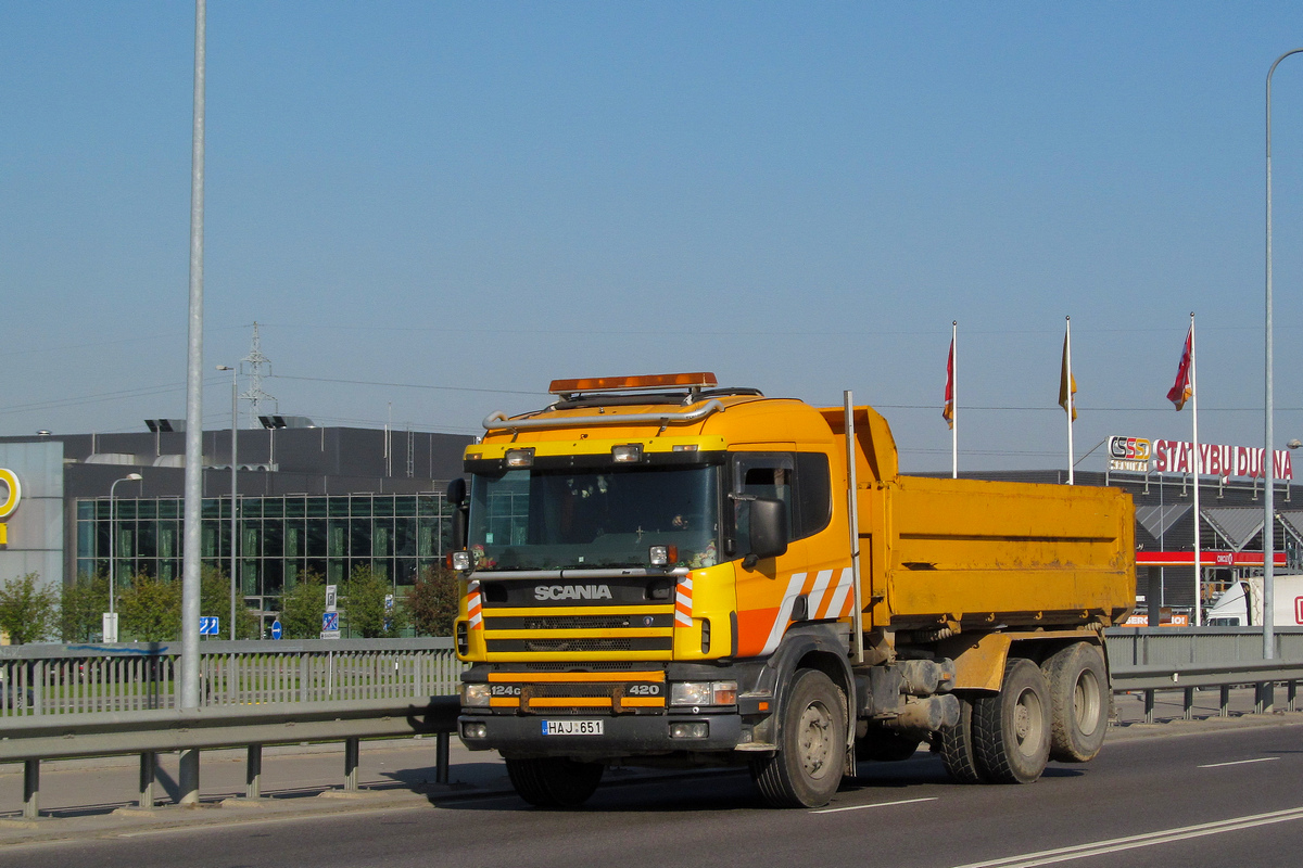 Литва, № HAJ 651 — Scania ('1996) P124G