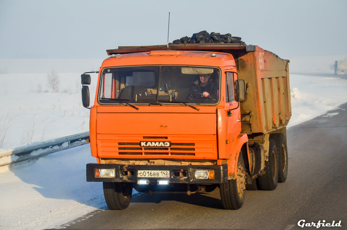 Кемеровская область, № О 016 ВВ 142 — КамАЗ-65115-02 [65115C]