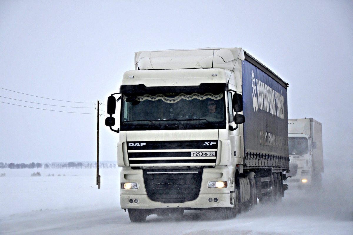 Омская область, № Т 290 МН 55 — DAF XF105 FT