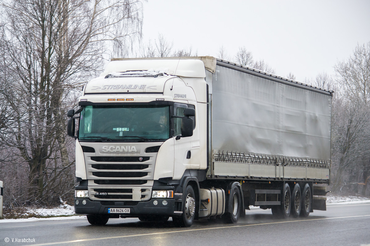 Закарпатская область, № АА 8626 ОХ — Scania ('2013) R450