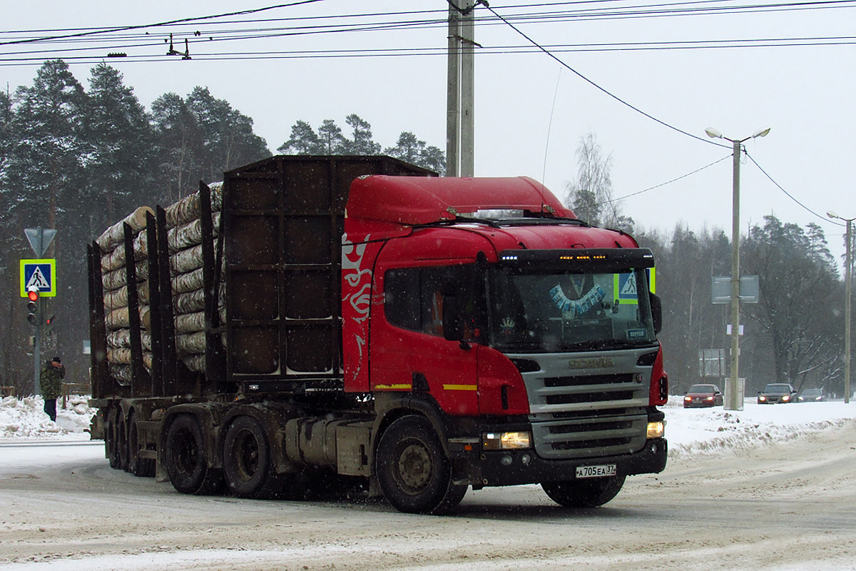 Ивановская область, № А 705 ЕА 37 — Scania ('2004, общая модель)