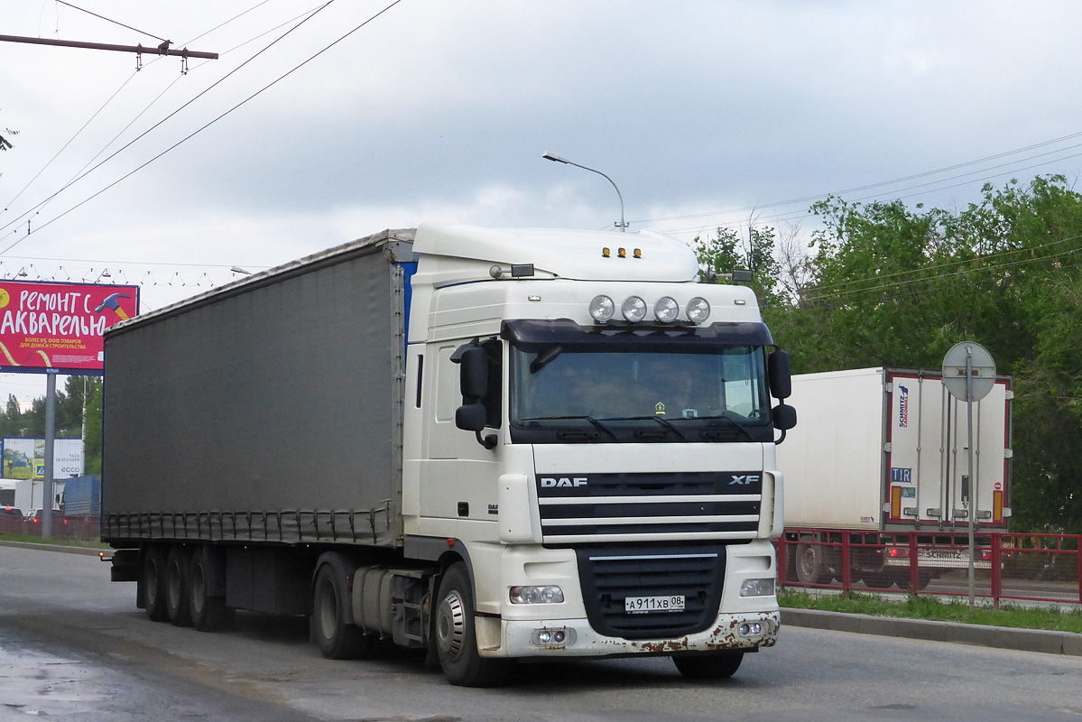 Калмыкия, № А 911 ХВ 08 — DAF XF105 FT