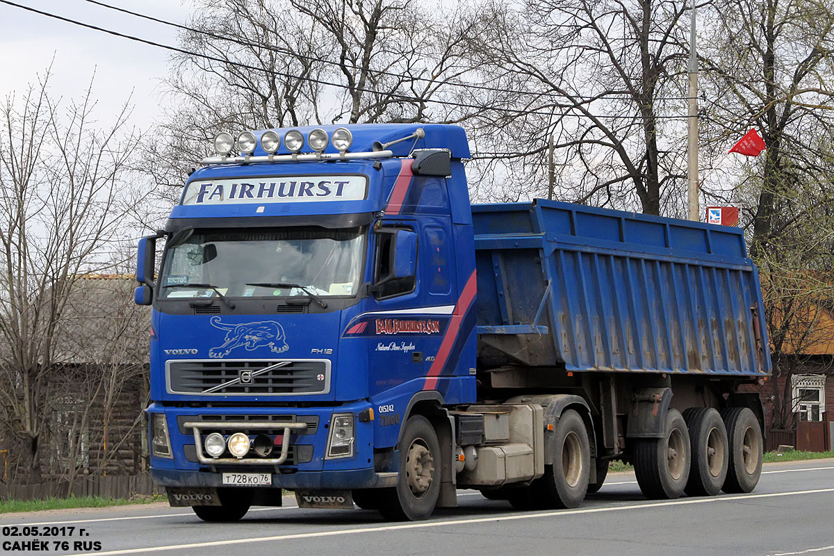 Ярославская область, № Т 728 КО 76 — Volvo ('2002) FH12.460