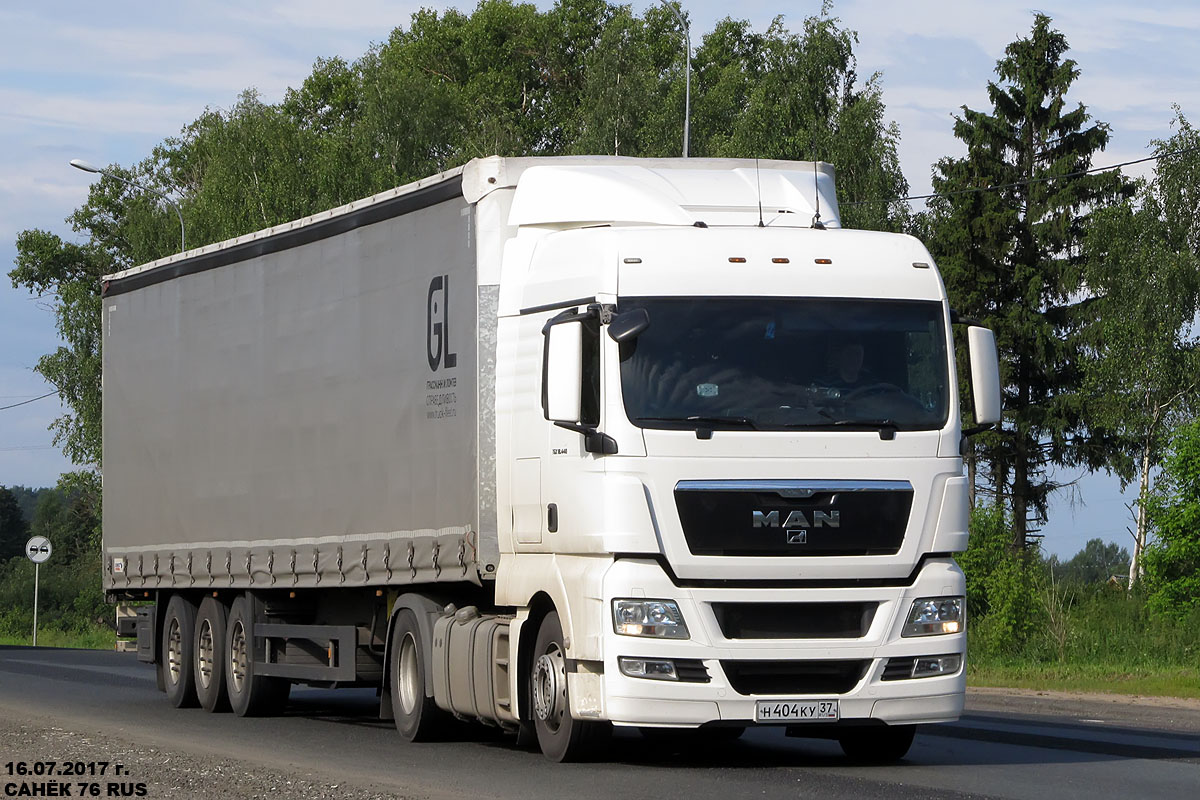 Ивановская область, № Н 404 КУ 37 — MAN TGX ('2007) 18.440