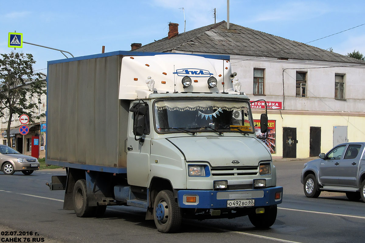 Псковская область, № О 492 ВО 60 — ЗИЛ-5301АО "Бычок"