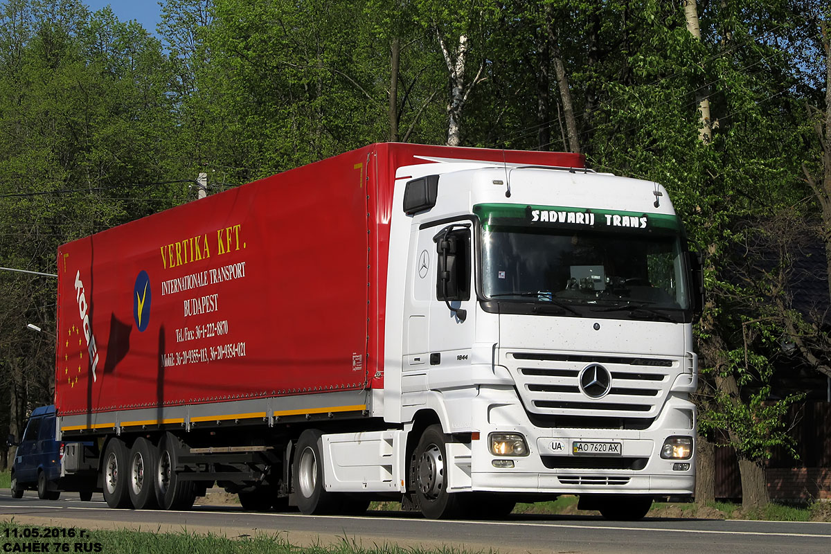 Закарпатская область, № АО 7620 АХ — Mercedes-Benz Actros ('2003) 1844