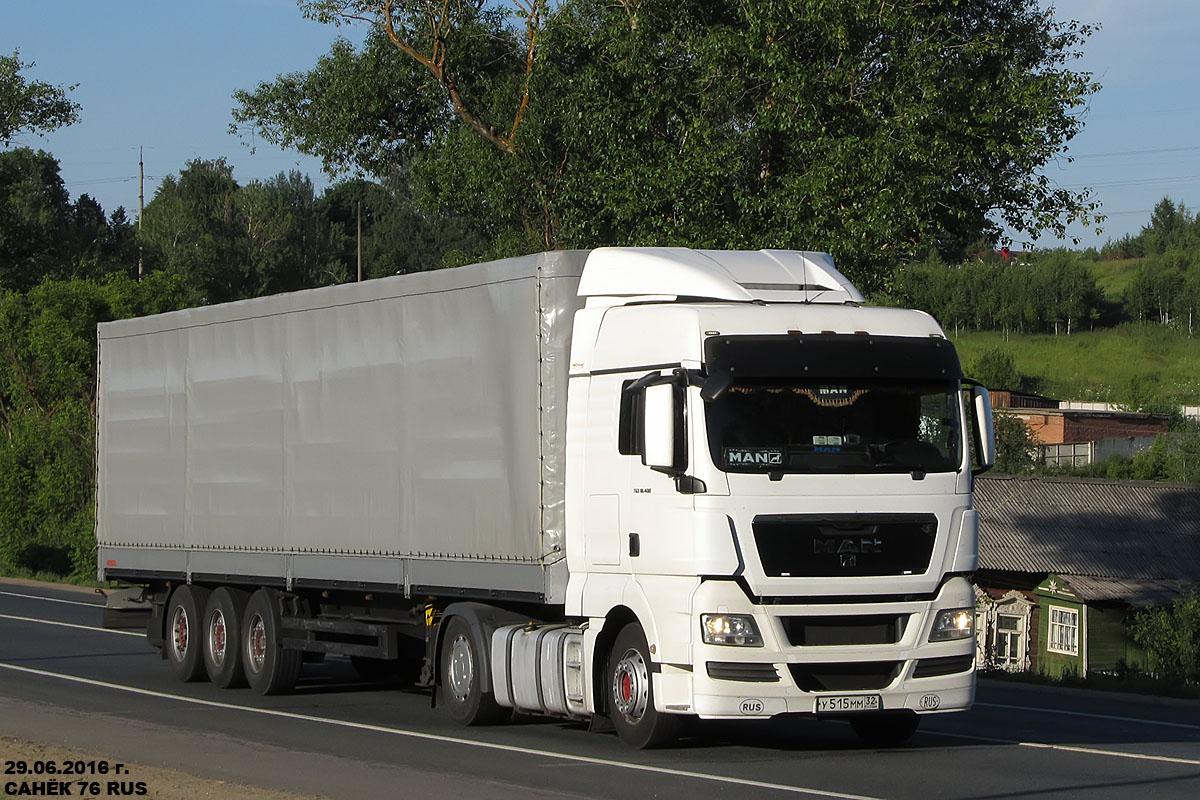 Брянская область, № У 515 ММ 32 — MAN TGX ('2007) 18.400