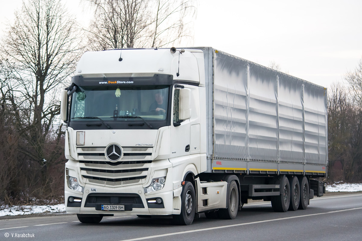 Закарпатская область, № АО 3309 ВМ — Mercedes-Benz Actros ('2011) 1845